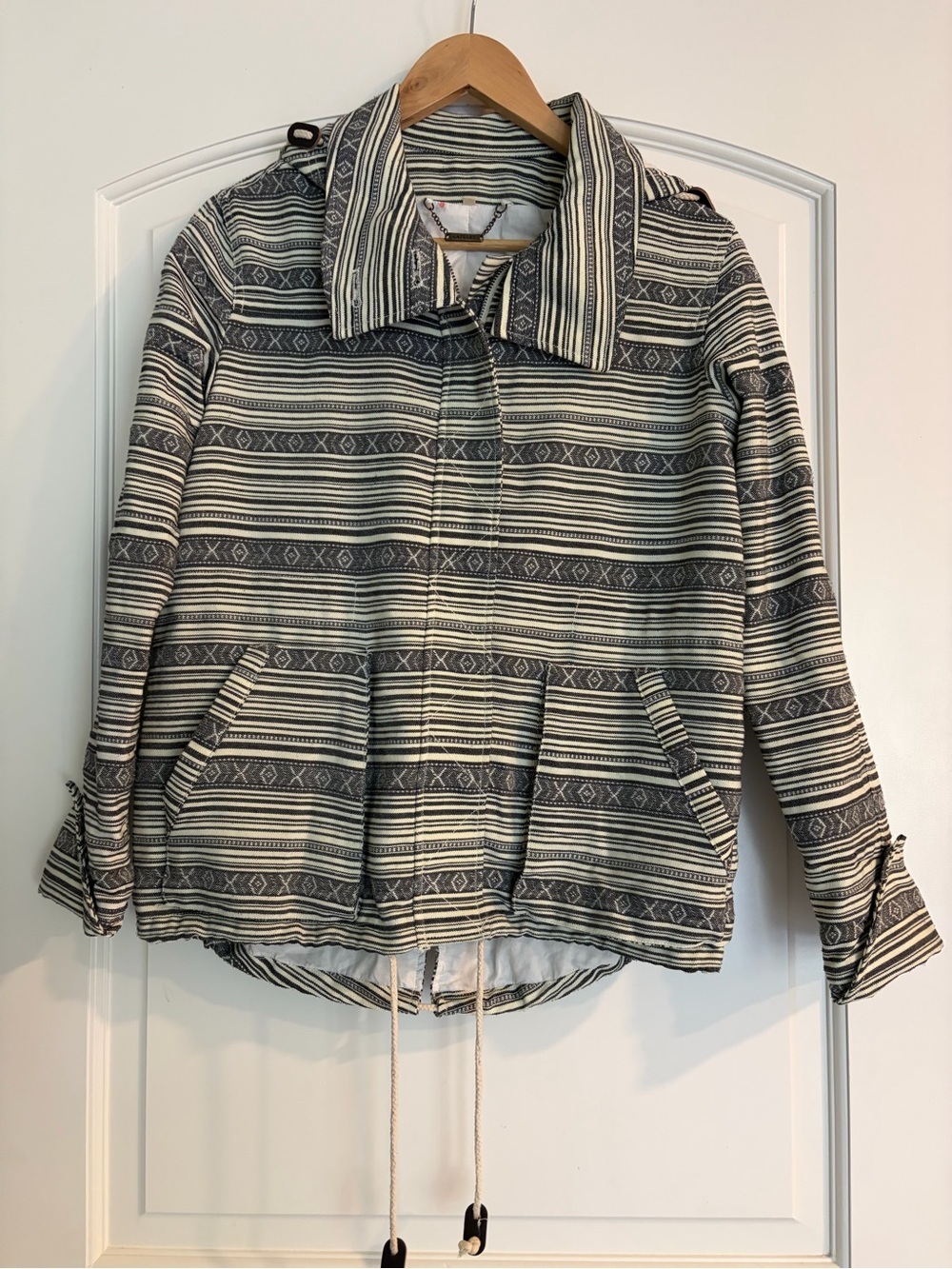 Anthropologie Capulet Fieldwalk Anorak Hooded Oversized Geometric Tribal Jacket